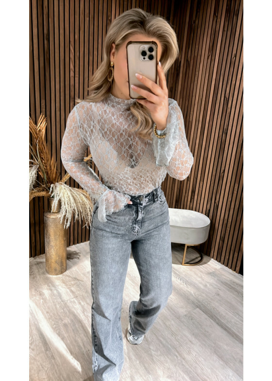 Lace Top Lightgrey SALE