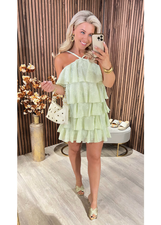 Dress Ruffle Green