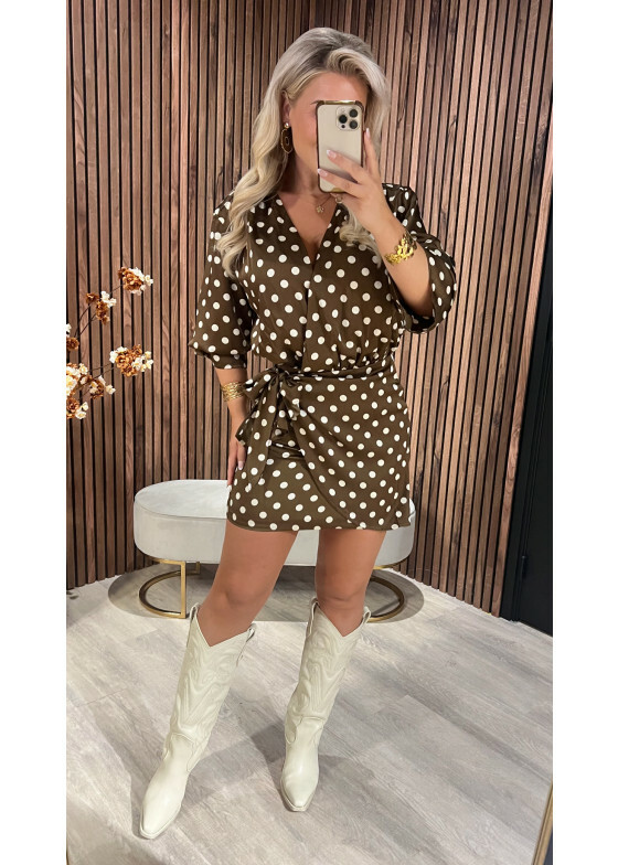 Dress Dot Brown
