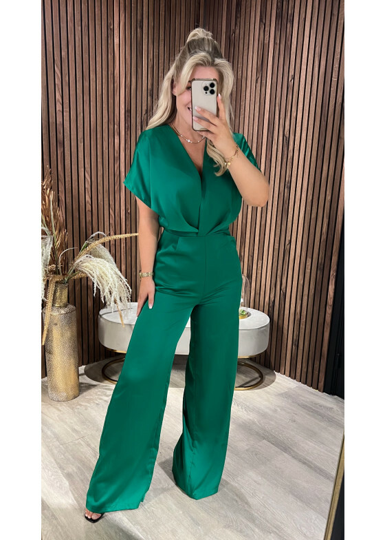 Jumpsuit Satin Green SALE