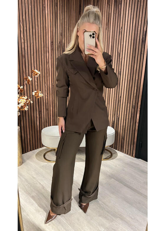 Pantalon Cargo Brown