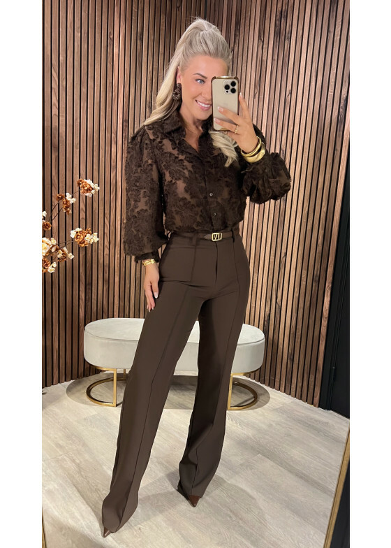 Blouse Nura Brown