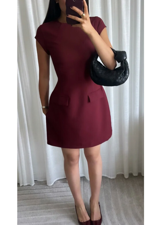 Dress Jayne Bordeaux