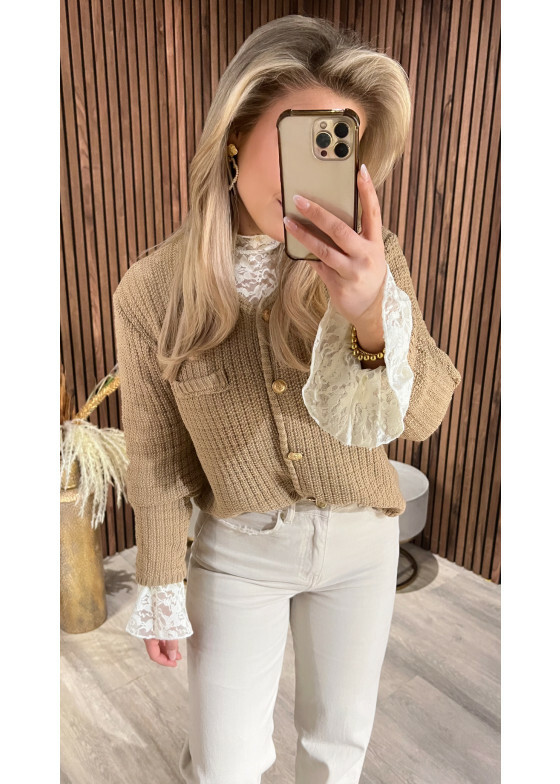 Vestje Daisy Brown SALE