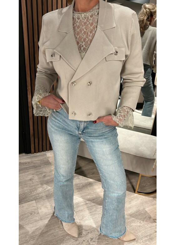 Vestje Lois Grey/Green SALE
