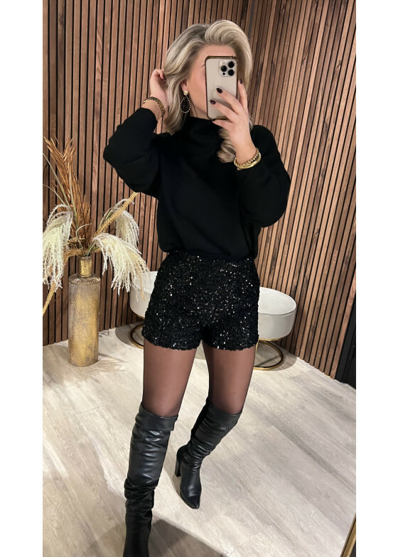 Short Paillet Black SALE