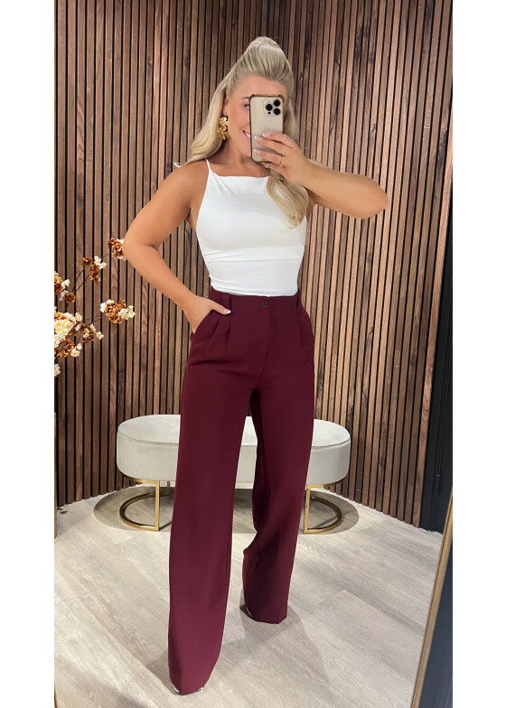 Pantalon Dorine Bordeaux