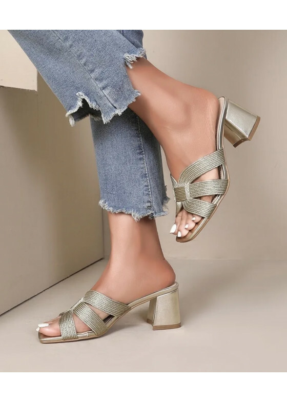 Slipper Heels Gold 