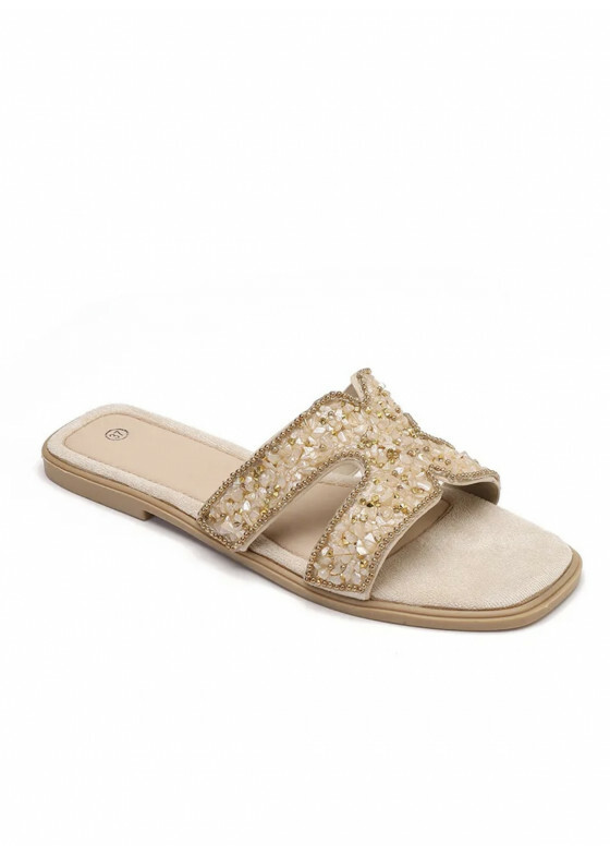 Slippers Steentjes Beige