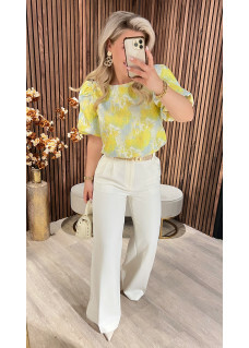Top Joyce Mint-Yellow