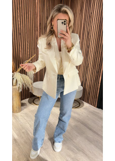 Gilet Satin Creme