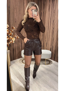 Lace Top Brown