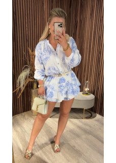 Playsuit Blue-Offwhite