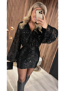 Dress Pailletten Black