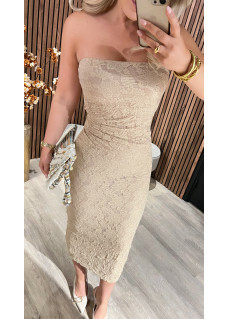 Dress Lace Beige
