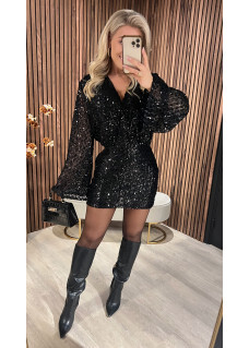 Dress Pailletten Black
