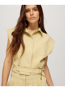 Gilet Katie Pistache/Beige