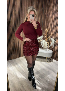 Skirt Paillet Bordeaux SALE
