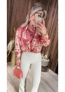 Blouse Sher Beige/Pink