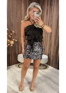 Skirt Pailletten Brown