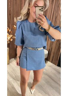Denim Skort Soof