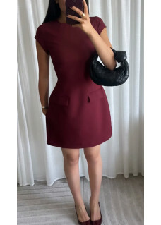 Dress Jayne Bordeaux