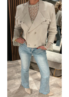Vestje Lois Grey/Green SALE