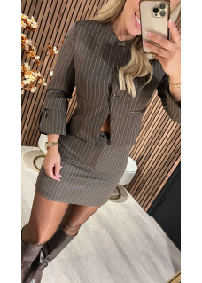 Blouse Stripe Brown
