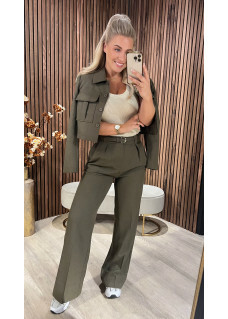 Pantalon Joelle Kaki