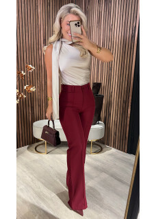 Pantalon Joya Bordeaux