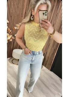 Lace Top Yellow