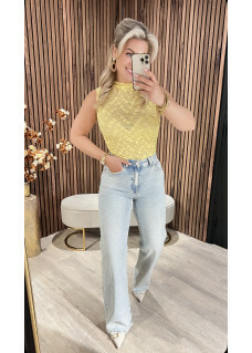 Lace Top Yellow