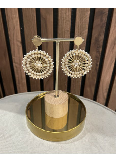 Earrings Rond Creme